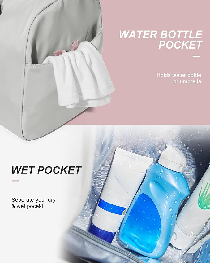 Gym Bag Womens,Travel Duffel Carry on Bag Sport Tote Bag Weekend Overnight Bag
