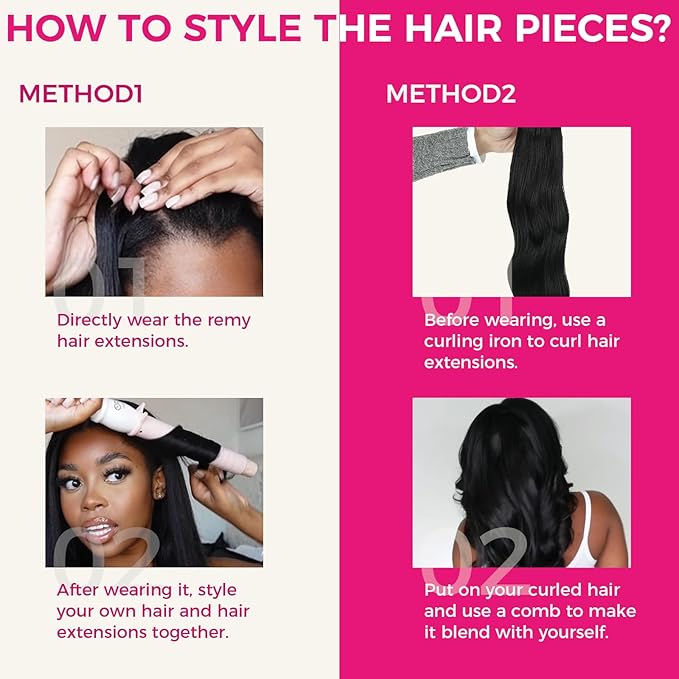 Lashey Clip in Hair Extensions, Straight 16 Inch 7pcs #2 Dark Brown Remy Human Hair Extensions Natural 120g Thick Clip in Hair Extensions for Black Women