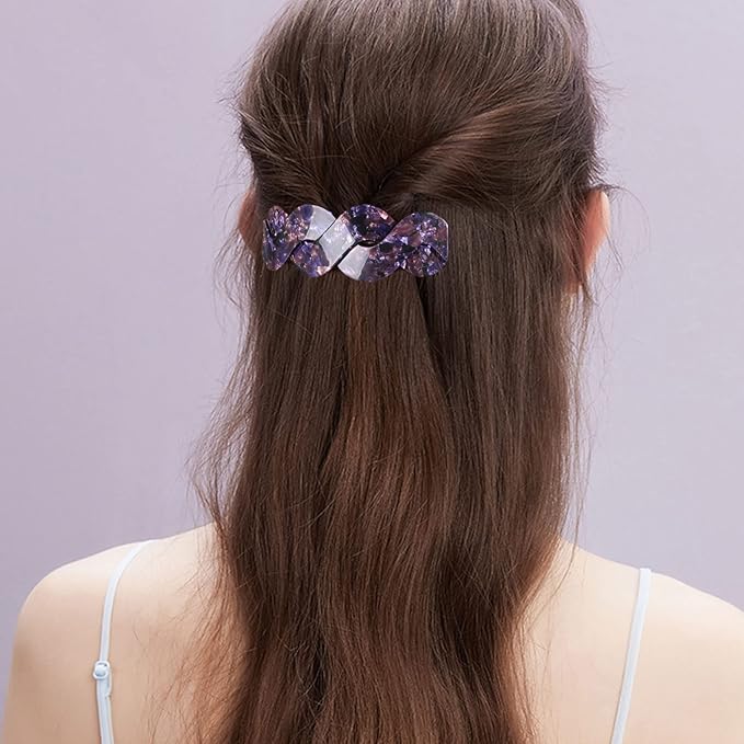 Women's Hair Barrettes - Elegant French Retro Accessories for Thick Hair Daily Wear (3pcs Large)