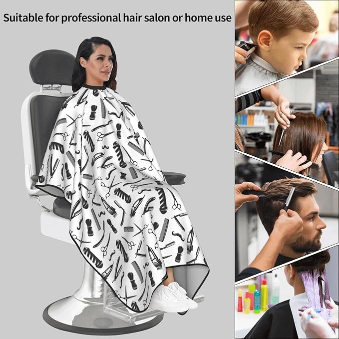 Custom Barber Cape for Men Personalized Salon Cape Hair Capes for Hairstylist Hair Cutting Apron for Barbershop