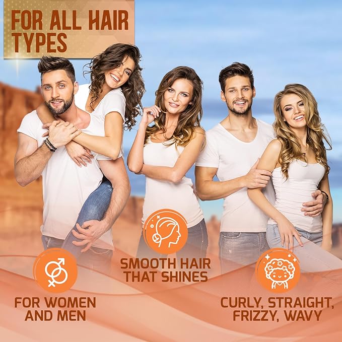 Keratin Shampoo and Conditioner Set - Sulfate and Paraben Free Treatment for Dry Hair - Anti Frizz, Collagen Enriched Formula for Curly or Damaged Hair - Safe for Men and Women with Color Treated Hair