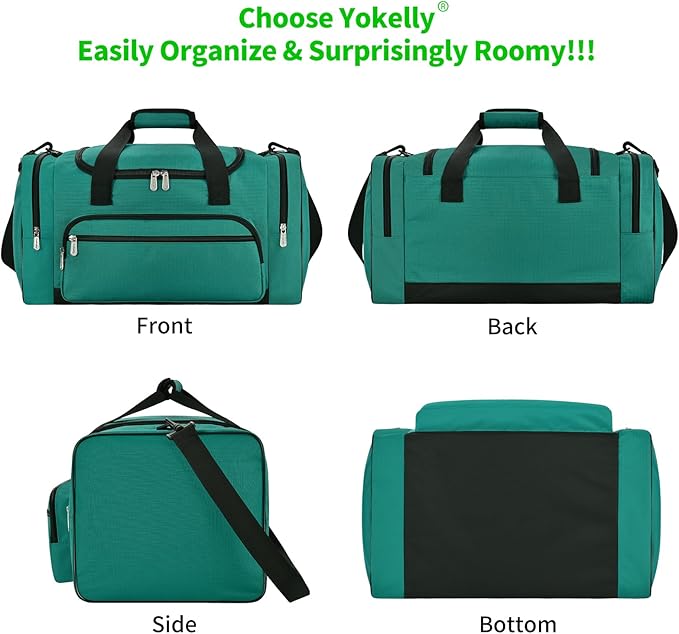 Sports Duffel Bag 20 inch for Travel Gym - Green