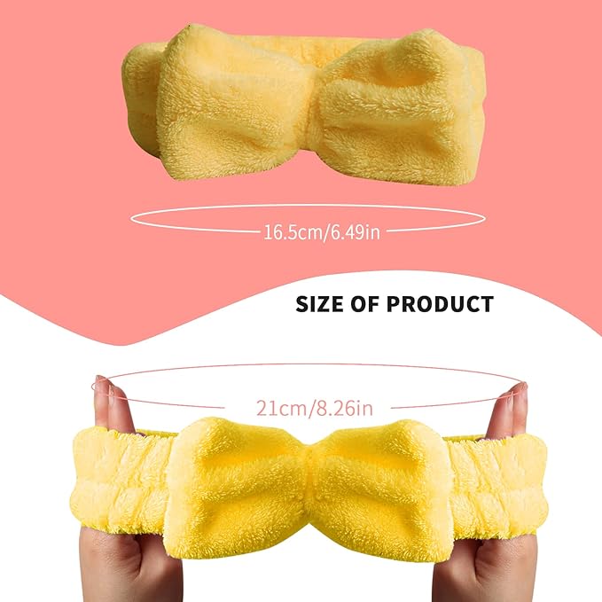 WSYUB Spa Headband, Makeup Headband for Washing Face, Bow Headbands for Women, Skincare Headbands