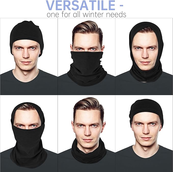 Winter Neck Gaiter Warmer, Soft Fleece Face Mask Scarf for Cold Weather Skiing Cycling Outdoor Sports