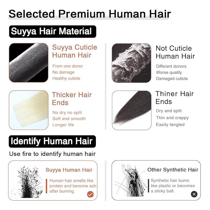 SUYYA Tape in Hair Extensions Human Hair Platinum Blonde 16 Inch 40g/pack 20pcs Straight Seamless Skin Weft Tape in Real Human Hair Extensions(16inch #60)