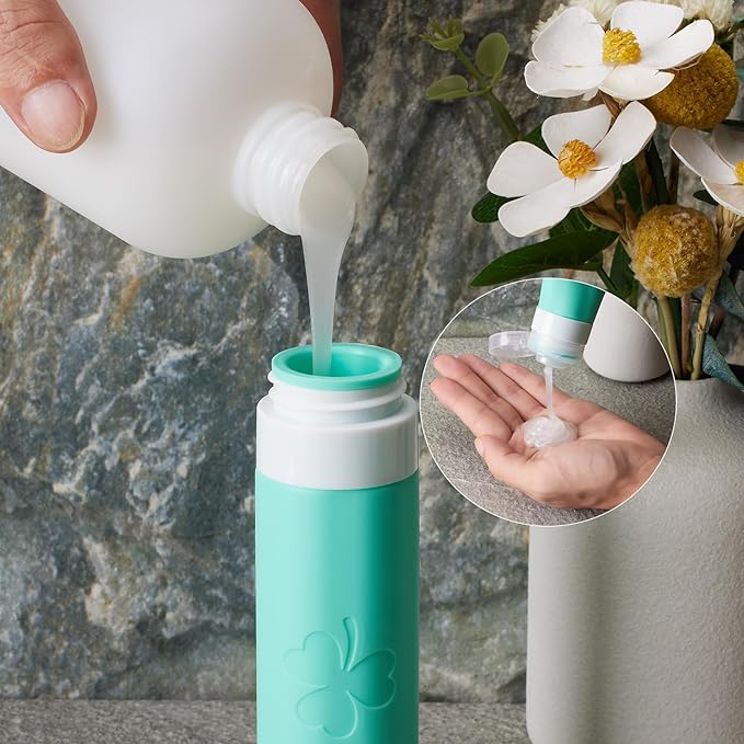 INSFIT 23 Pack Travel Bottles for Toiletries, TSA Approved Silicone Travel Size Toiletries with Toiletry Bag, BPA Free Leak Proof Refillable Travel Essentials for Liquids Shampoo Conditioner Lotion