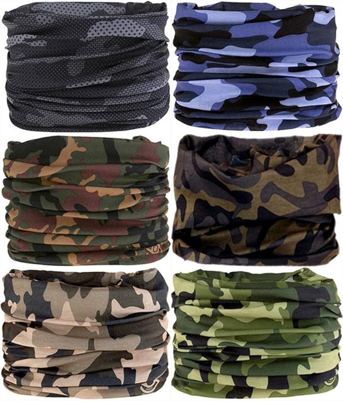 Neck Gaiter Headband Headwear Head Wrap Face Mask Magic Scarf Bandana for Men and Women