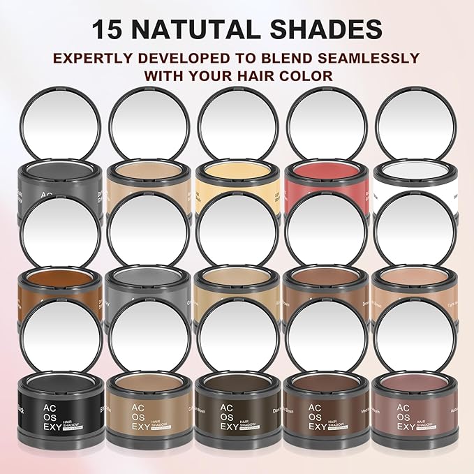 Instantly Cover Gray Hair, Thinning Hairline, Bald Spots, and Beard Lines - Root Touch Up Powder for Women and Men (Dark Blonde)