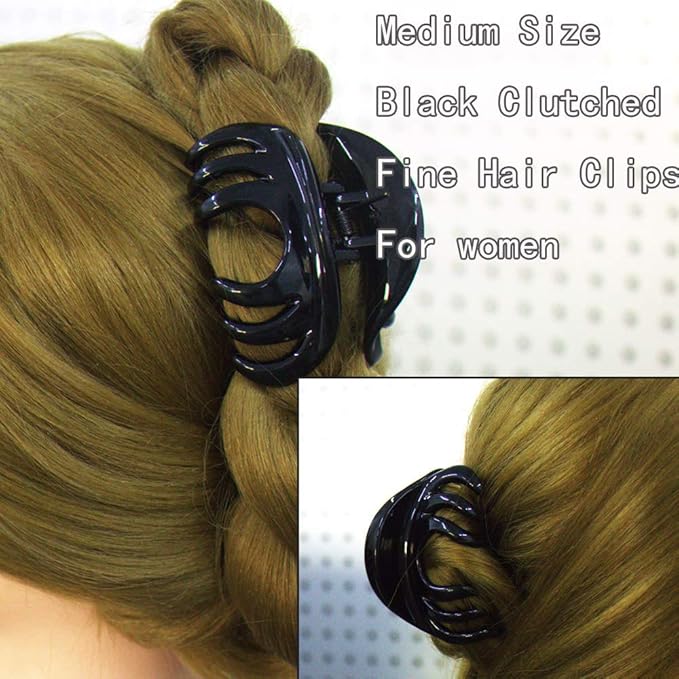 Octopus Medium Hair Claw Clips Thin Hair Women No-Slip Grip Jaw Hair Claw Clip for Fine Hair(Octopus)