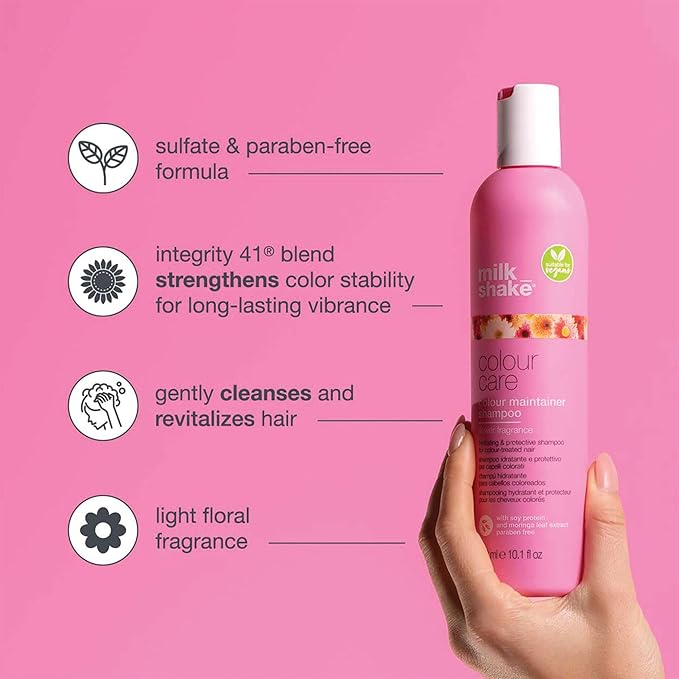 milk_shake Flower Color Shampoo for Color Treated Hair - Hydrating and Protecting Maintaier Shampoo - 10.1 Fl Oz