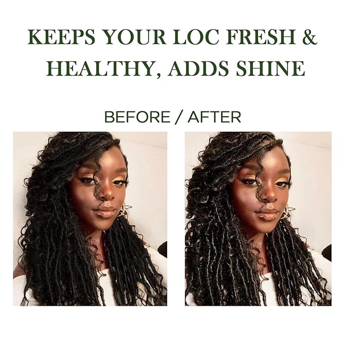 6.8 fl oz Braid Spray Rose Mint for Dreads, Dreadlocks, Locks Spray Rose Water for Itchy Scalp, Shine & Lightweight for Dull Hair Twists, Cornrows, Box Braids Moisturizer
