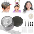 Temporary Hair Color Wax Kit, Stocking Stuffers for Teen Girls, Instant Hair Dye Color Wax Washable Natural Hair Color Cream for DIY Hairstyle on Crazy Hair Day, Easter Stocking Suffer (Grey)