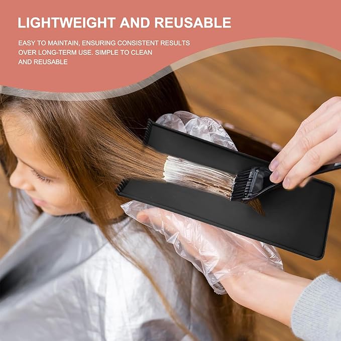 Professional Balayage Kit with Highlighting Board & Hair Dye Tools – Complete Hair Coloring Tools Set for Salon & Home Use, Reusable Hair Dying Tools for Highlights & Hair Color Application (black)