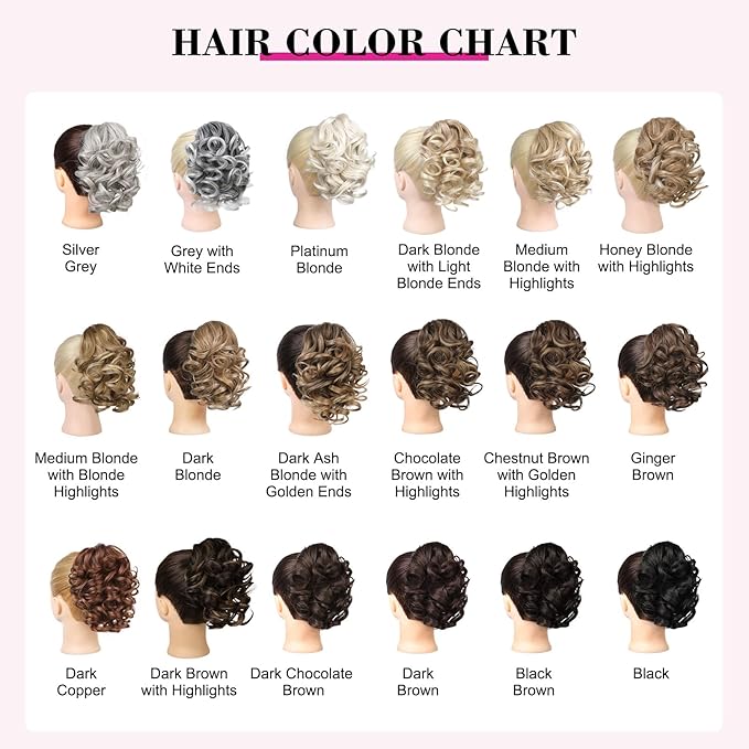REECHO 9" Short Ponytail Extension, Classic Loose Curly Wavy Claw Clip Pony tails Hair Extensions HP001 Hairpieces for Women (Dirty Blonde)