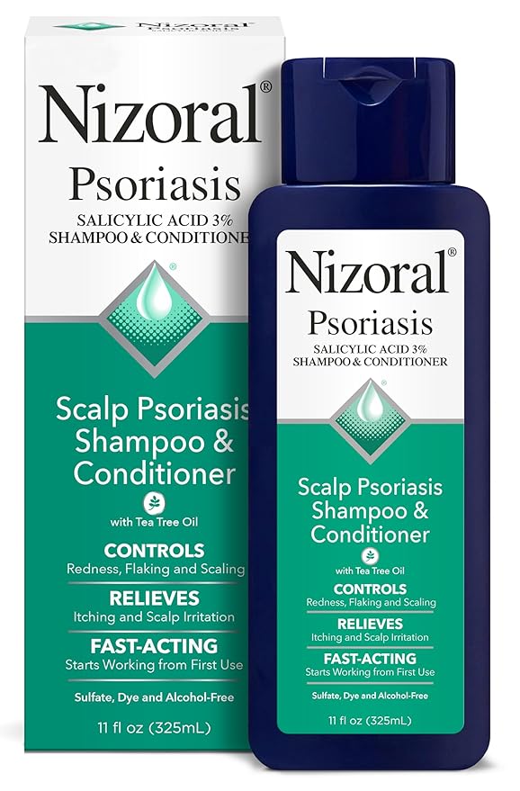 Nizoral Psoriasis Shampoo & Conditioner - Effective Scalp Psoriasis Treatment, 11 Ounce