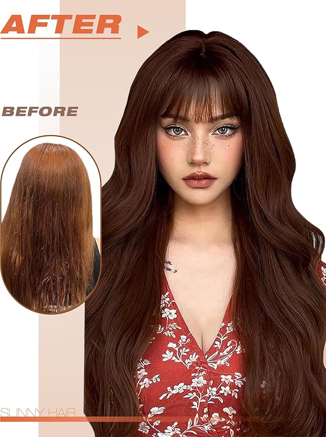 Sunny Hair Tape in Hair Extensions Real Human Hair Invisible Remy Hair Extensions Tape ins for Women Auburn Brown 14 inch 20Pcs 50G