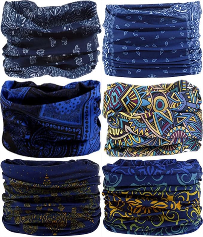 Neck Gaiter Headband Headwear Head Wrap Face Mask Magic Scarf Bandana for Men and Women