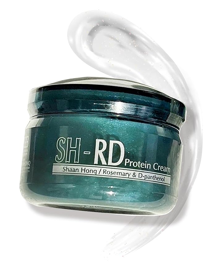 SH-RD Protein Cream for Dry Damaged Hair, 2.71oz/80ml - Leave-In Conditioner with Rosemary Extract, Hydrolyzed Silk Protein to Restore, Revitalize and Repair Split Ends for All Hair Types