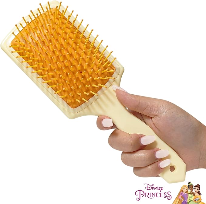 LUV HER Kids Hair Brush & Spa Headband Set for Girls - Features Disney Bella from Beauty & Beast - Fun Grooming Kit for Detangling, Styling & Skincare - Soft & Stretchy One Size, Ages 3+
