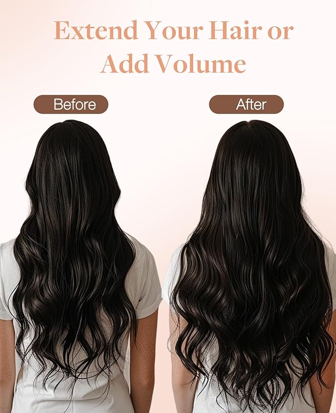 GOO GOO Invisi Edge Tape in Hair Extensions Human Hair, 4A Chocolate Brown 20pcs 22inch 50g, Virgin Remy Hair, Seamless Injected Tape, Natural Look