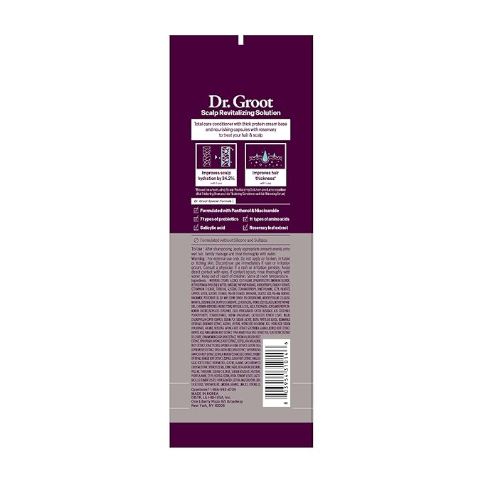 Dr. Groot Hair Thickening Conditioner For Hair loss, Thinning Hair, Korean Hair Care, Biotin Scalp Treatment, Clinically Tested, Thicker Hair, Reduces Oil