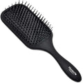 Giorgio Detangling Paddle Brush - Large Air Cushion Paddle Brush with Ball Tip Tourmaline Bristles - Anti Static Hair Care Tool for Men and Women, Wet or Dry - Black