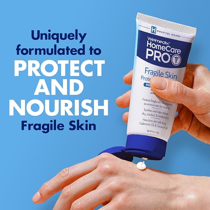 Welmedix Fragile Skin Protective Ointment | Hospital Grade Healing Ointment, Barrier Cream & Skin Protectant w/Calendula for Treatment of Eczema, Psoriasis, Dermatitis, Bed Sores, Chafing (Pack of 5)
