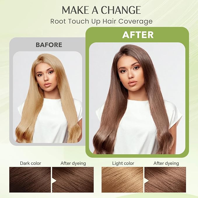 Hair Dye Shampoo 3 in 1, Instant Natural Hair Color Shampoo Hair Dye for Women & Men Coffee, Root Touch Up & Easy To Use & Lasts 3-4 Weeks & All Hair Types, 16.9 fl.oz