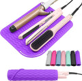 Plus Size Silicone Heat Resistant Mat, Portable Travel Hot Tools Pad Cover for Curling Iron, Flat Iron, Hair Straightener and Other Hair Styling Tools(12.0" x 9.0")