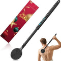 Back Scrubber for Shower, 24in Adjustable Handle Body Brush, Double Sided Shower Brush for Shower Exfoliating and Massage Can Produce Rich Foam, Long Handle Back Scrubber for Men （Circular）