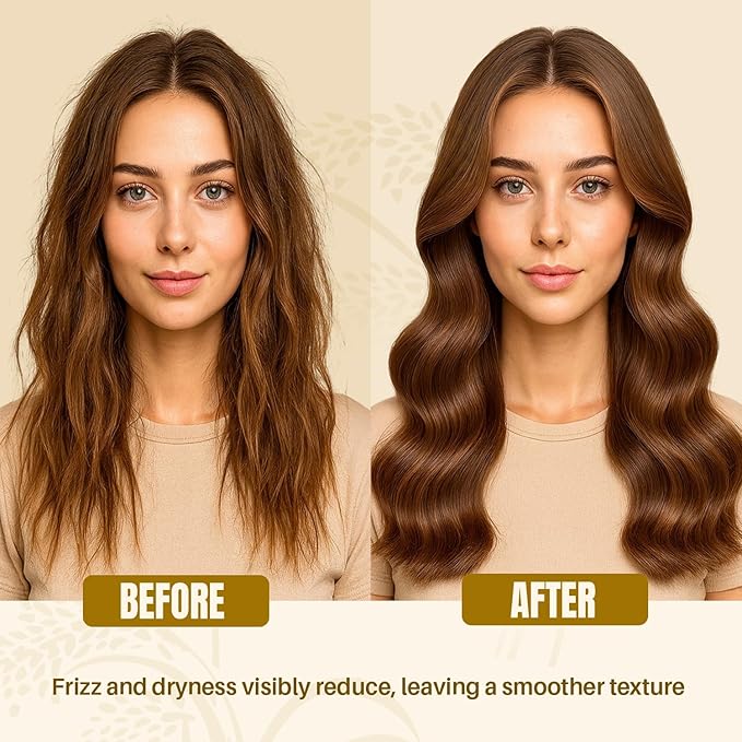 Rice Water Shampoo and Conditioner Set - Ultra-Nourishing Hair Care Set, Promotes Growth, Revitalizes Shine, and Shields from Damage - Infused with Essential Oils - 16 fl oz Each