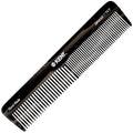 Kent 16T Black Graphite Fine and Wide Tooth for Daily Grooming, Handmade Styling Comb for All Hair Types, Wet or Dry Hair Detangling Comb for Men and Women, Saw Cut Hand Polished, Made in England