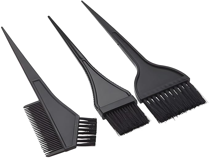 Hair Dye Mixing Bowl and Brush set, 6pcs Hair Dyeing Tool Set, Brush Double-Sided Comb, Dye Brush, Ear Cover, Hair Colouring Tools for Home Salon Beauty