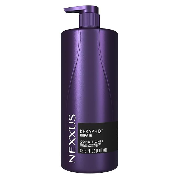 Nexxus Keraphix ProteinFusion Conditioner with Keratin Protein and Black Rice Conditioner for Damaged Hair 33.8 oz