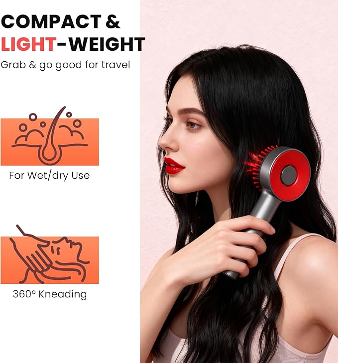4 in 1 Hair Scalp Massager Hair Growth Oil Applicator, Electric Scalp Massager for Men & Women, IPX7 Waterproof Electric Head Massager