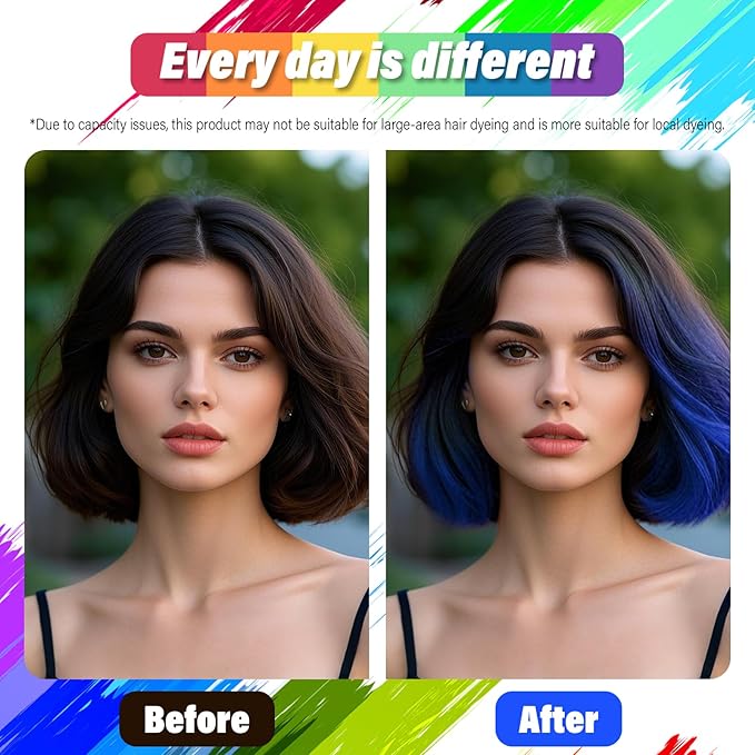 Halloween Hair Spray,Temporary Hair Color Spray for Women Kids Men,Washable Hairspray,Colored Hair Spray,Color Hairspray for Halloween,Party,Cosplay,Christmas Day (06#Blue)