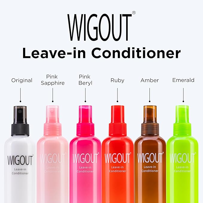 Style Factor WIGOUT Leave-In Conditioner Spray – Lightweight Hydrating & Conditioning Mist Controls Frizz, Adds Shine & Softness For Dry Damaged Hair No-Rinse Formula for All Hair Types - White