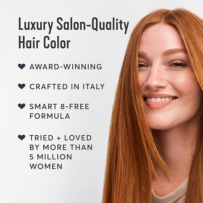 Madison Reed Radiant Hair Color Kit | 4VR Darkest Cool Sangria (Volterra Amethyst) for 100% Gray Hair Coverage | Salon Quality Permanent Hair Dye | PPD-Free & Ammonia-Free | (Packaging Varies) 2 Pack