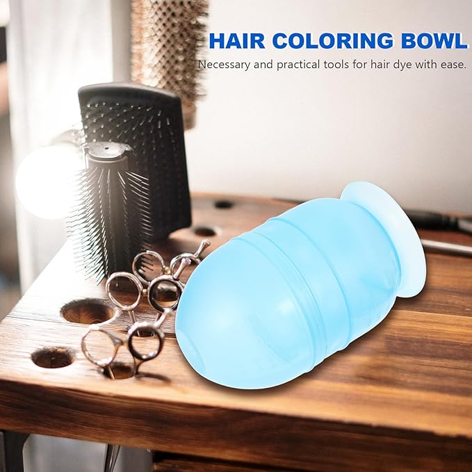 Thickened Hair Dye Mixing Bowl Plastic Hair Color Bowl for Home and Salon Use Blue
