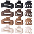 3 Styles Hair Clips for Women Small Medium Big Claw Clips for Thin Thick Hair 12 Pcs Hair Claw Clips Hair Clips Combination Hair Accessories for Women (Brown)