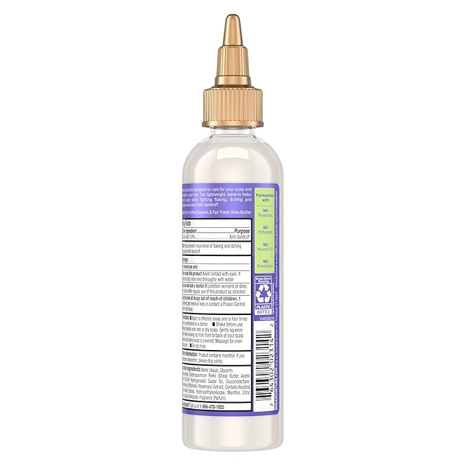 SheaMoisture Anti-Dandruff Leave-In Apple Cider Vinegar & Salicylic Acid To Soothe Scalp System for a Healthier Scalp 4 oz