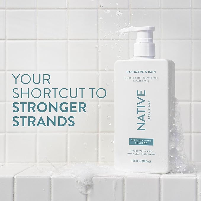 Native Cashmere & Rain Shampoo and Conditioner Contain Naturally Derived Ingredients | All Hair Types, Color & Treated, Fine to Dry Damaged, Sulfate & Dye Free - 2-Pack