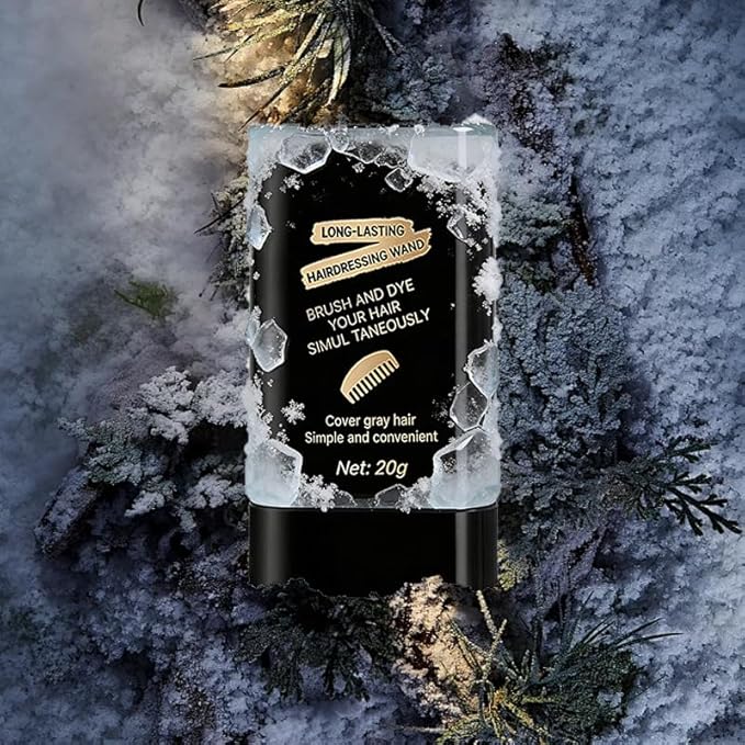 2Pack Safe and Convenient Comb Hair Dye, Portable Hair Dye Comb For Gray Hair Coverage, Waterproof and Sweat-Proof, 2 in 1 Instant Dye, for Women & Men (BROWNISH BLACK)