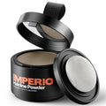 IMPERIO Root Touch Up Hair Powder for Concealing Hair Loss instantly - Hairline Powder for Women & Men - Water resistant Root Cover Up for Thinning Hair in Premium Hairdressing Quality (Light Brown)