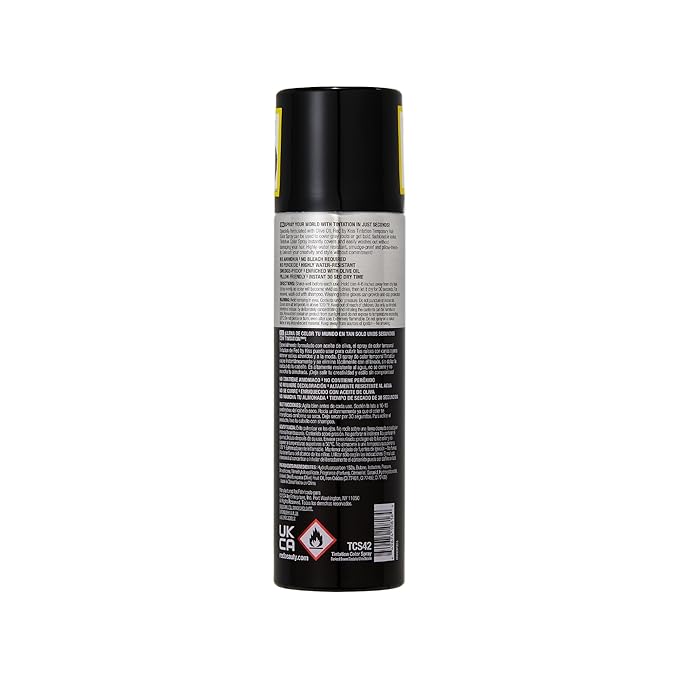 RED by Kiss Tintation Temporary Hair Color Spray, Extra Large Size, Instant Gray Root Cover Up, Water-Resistant, Smudge-Proof, Hairline & Barber Touch-Up, Quick Dry (Darkest Brown, 11.5 OZ)