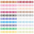 ECADY 100-Piece Metal Snap Hair Clips for Girls, Toddlers, and Kids, Hair Bow Barrettes Perfect for Fine Hair, Thick Hair, and More - Featuring Fun Bow Designs