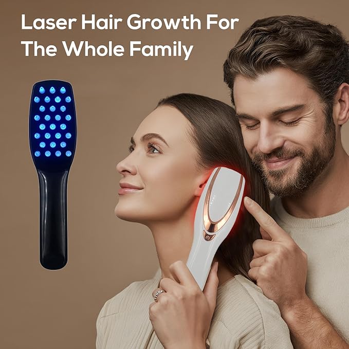 Laser Therapy Hair Growth Comb,Laser Comb, low level laser therapy device, promote hair growth.