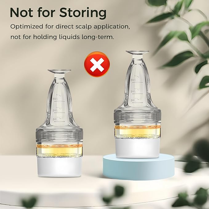 Scalp Applicator, One-Minute Direct-to-Scalp Precision, Minoxidil Applicator for Hair Growth, Hair Serum Applicator, Minoxidil Scalp Applicator Comb Tool Bottle, Ideal for Thin Scalp Treatments