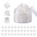 YOHAMA 36 PCS Clear Mini Hair Claw Clips Great for Design Kids Adult Hairstyles White Plastic Hair Clips Small Decoration Buns Pining Bangs Strong Grip Multifunction Clamp Clips.