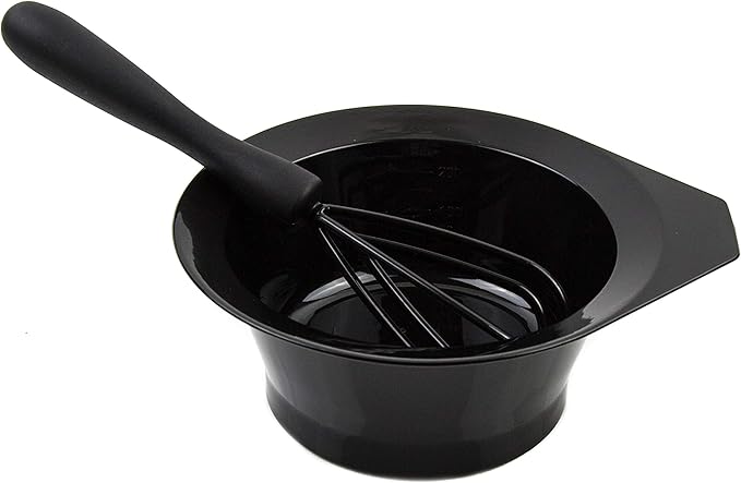 Hair Dye Bowl and Whisk Set - 3 Salon Mixing Bowls and 3 Color Whisks - Professional Hair Color Mixing Kit with Tint Bowls and Mixers for Hair Dye Application